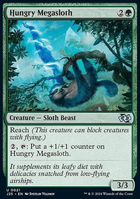 Hungry Megasloth, Foundations Jumpstart #21, Magic: The Gathering card