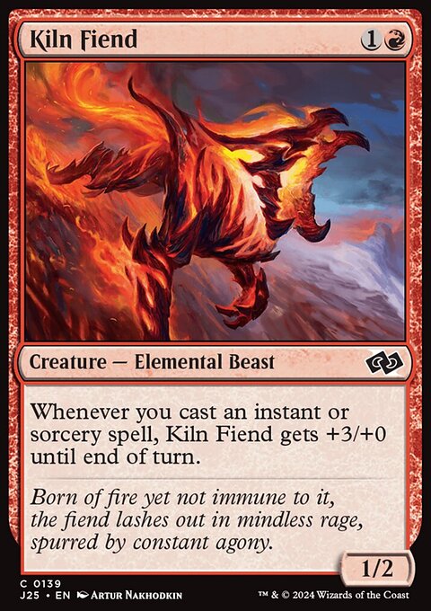 Kiln Fiend, Foundations Jumpstart #139, Magic: The Gathering card