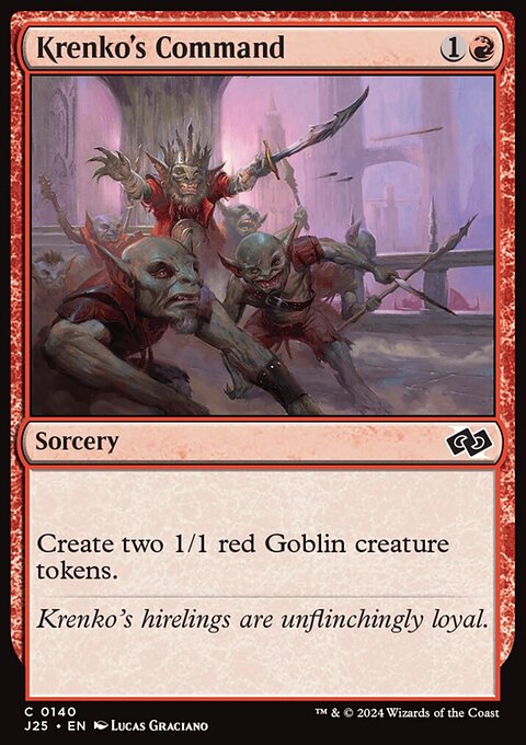 Krenko's Command, Foundations Jumpstart #140, Magic: The Gathering card