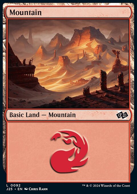 Mountain, Foundations Jumpstart #92, Magic: The Gathering card