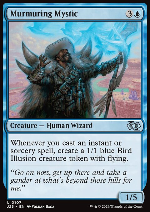 Murmuring Mystic, Foundations Jumpstart #107, Magic: The Gathering card