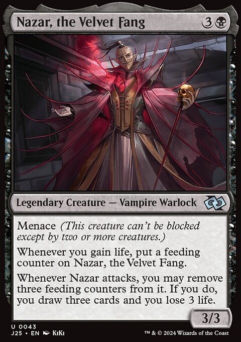 Nazar, the Velvet Fang, Foundations Jumpstart #43, Magic: The Gathering card