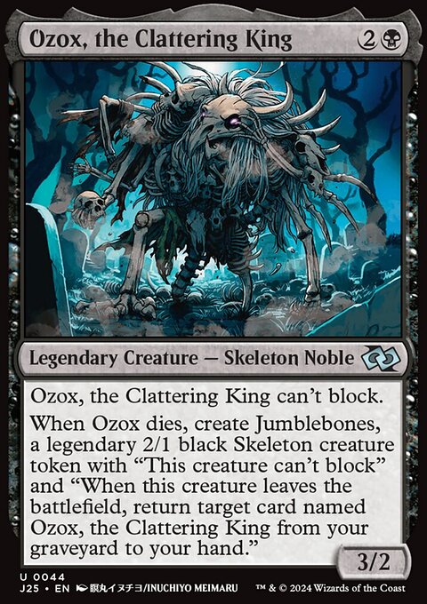 Ozox, the Clattering King, Foundations Jumpstart #44, Magic: The Gathering card