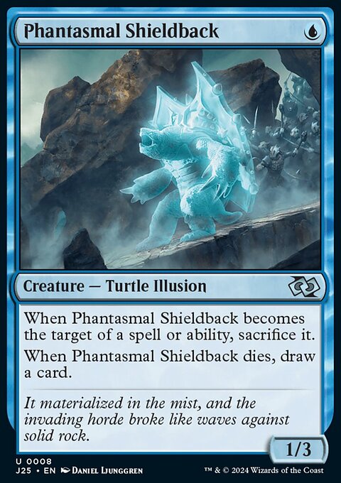 Phantasmal Shieldback, Foundations Jumpstart #8, Magic: The Gathering card
