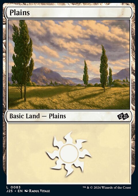 Plains, Foundations Jumpstart #83, Magic: The Gathering card