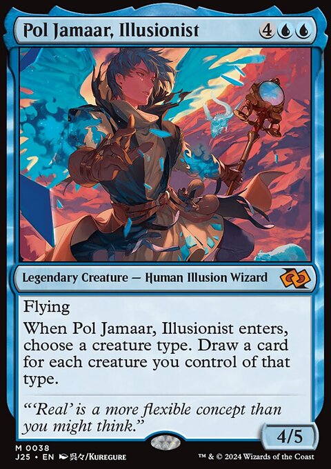 Pol Jamaar, Illusionist, Foundations Jumpstart #38, Magic: The Gathering card