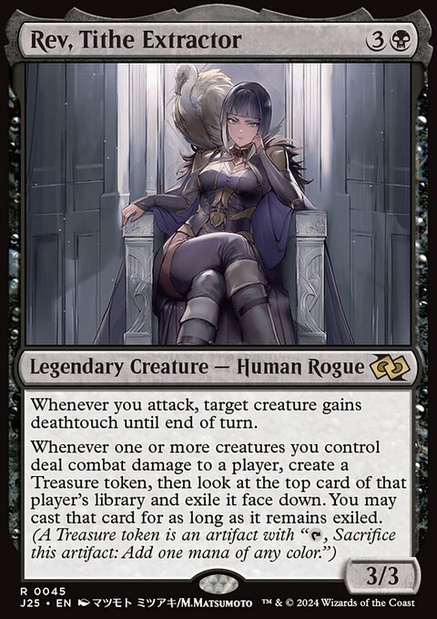 Rev, Tithe Extractor, Foundations Jumpstart #45, Magic: The Gathering card