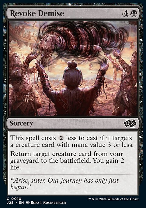 Revoke Demise, Foundations Jumpstart #10, Magic: The Gathering card