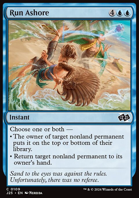 Run Ashore, Foundations Jumpstart #109, Magic: The Gathering card