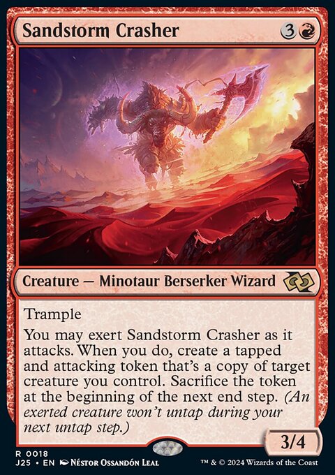 Sandstorm Crasher, Foundations Jumpstart #18, Magic: The Gathering card