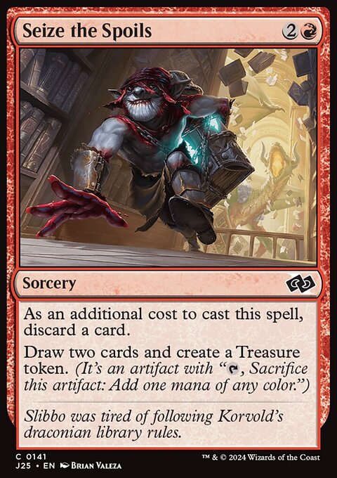 Seize the Spoils, Foundations Jumpstart #141, Magic: The Gathering card