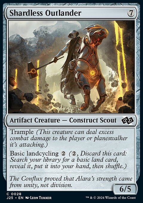 Shardless Outlander, Foundations Jumpstart #28, Magic: The Gathering card