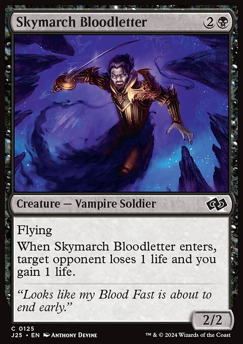 Skymarch Bloodletter, Foundations Jumpstart #125, Magic: The Gathering card