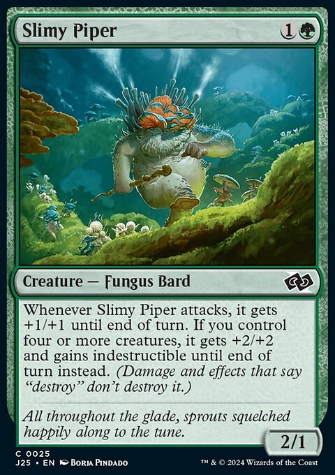 Slimy Piper, Foundations Jumpstart #25, Magic: The Gathering card