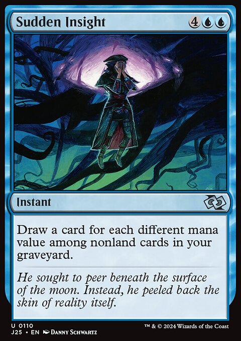 Sudden Insight, Foundations Jumpstart #110, Magic: The Gathering card
