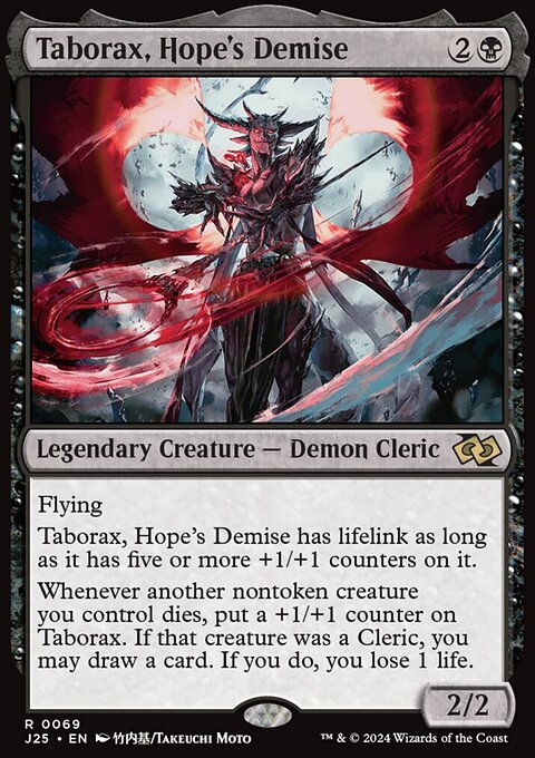 Taborax, Hope's Demise, Foundations Jumpstart #69, Magic: The Gathering card