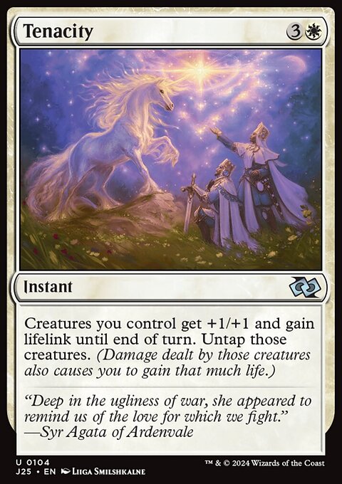 Tenacity, Foundations Jumpstart #104, Magic: The Gathering card