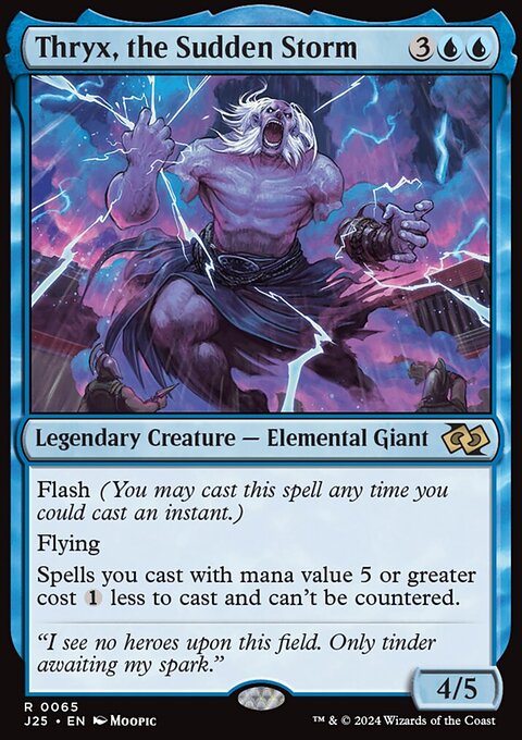 Thryx, the Sudden Storm, Foundations Jumpstart #65, Magic: The Gathering card
