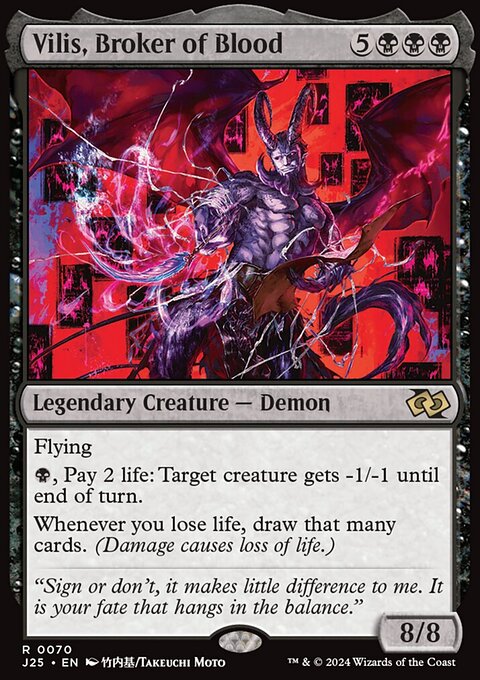 Vilis, Broker of Blood, Foundations Jumpstart #70, Magic: The Gathering card