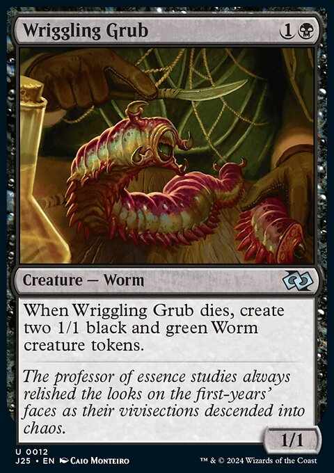 Wriggling Grub, Foundations Jumpstart #12, Magic: The Gathering card