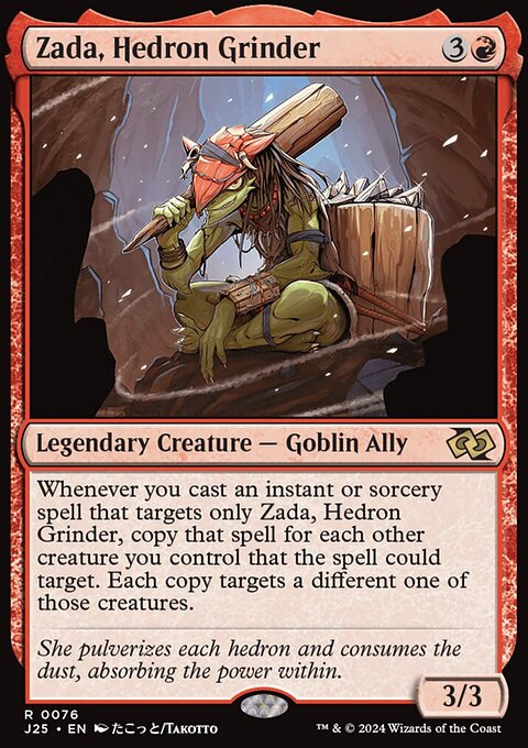 Zada, Hedron Grinder, Foundations Jumpstart #76, Magic: The Gathering card