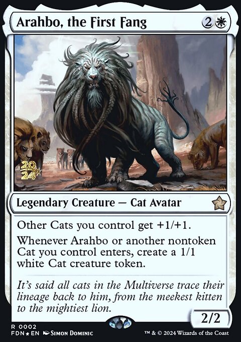 Arahbo, the First Fang, Foundations Promos #2s, Magic: The Gathering card