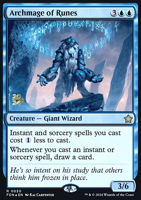 Archmage of Runes, Foundations Promos #30s, Magic: The Gathering card