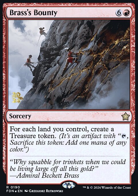 Brass's Bounty, Foundations Promos #190s, Magic: The Gathering card