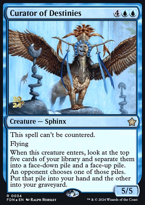 Curator of Destinies, Foundations Promos #34s, Magic: The Gathering card
