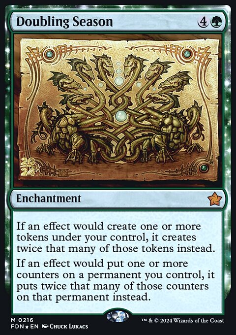 Doubling Season, Foundations Promos #216s, Magic: The Gathering card