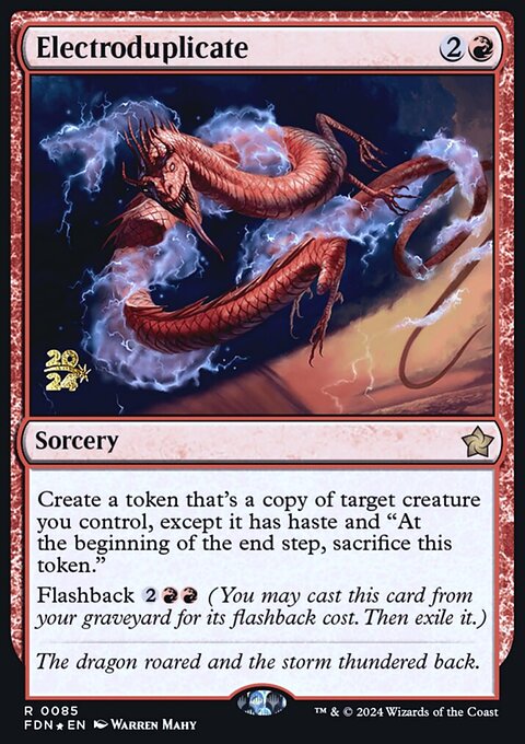 Electroduplicate, Foundations Promos #85s, Magic: The Gathering card