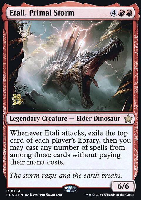 Etali, Primal Storm, Foundations Promos #194s, Magic: The Gathering card