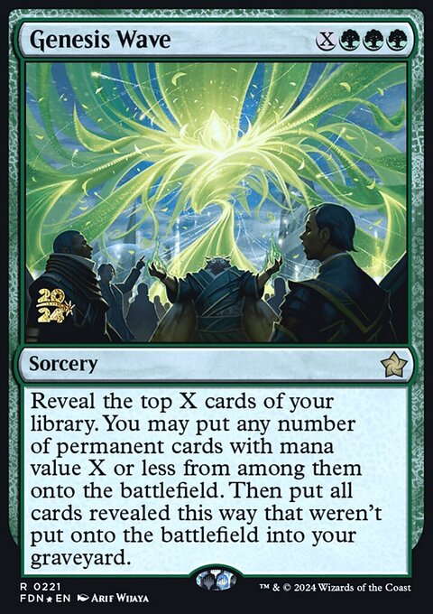 Genesis Wave, Foundations Promos #221s, Magic: The Gathering card