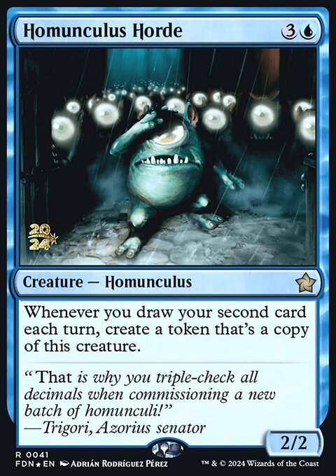 Homunculus Horde, Foundations Promos #41s, Magic: The Gathering card