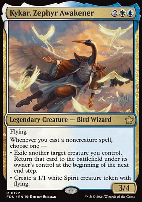 Kykar, Zephyr Awakener, Foundations Promos #122p, Magic: The Gathering card