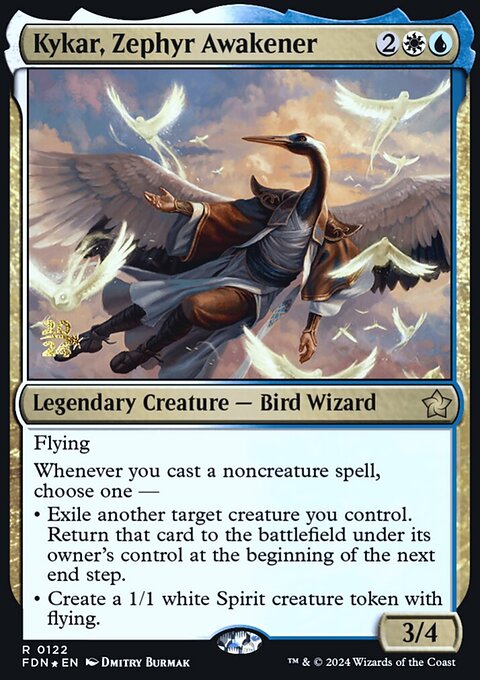Kykar, Zephyr Awakener, Foundations Promos #122s, Magic: The Gathering card