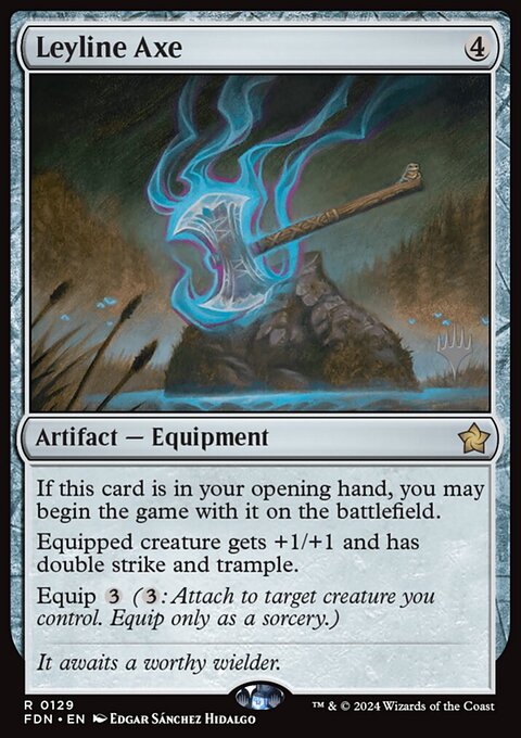 Leyline Axe, Foundations Promos #129p, Magic: The Gathering card