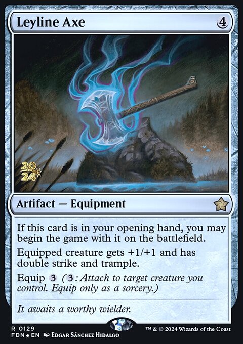 Leyline Axe, Foundations Promos #129s, Magic: The Gathering card