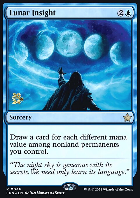 Lunar Insight, Foundations Promos #46s, Magic: The Gathering card