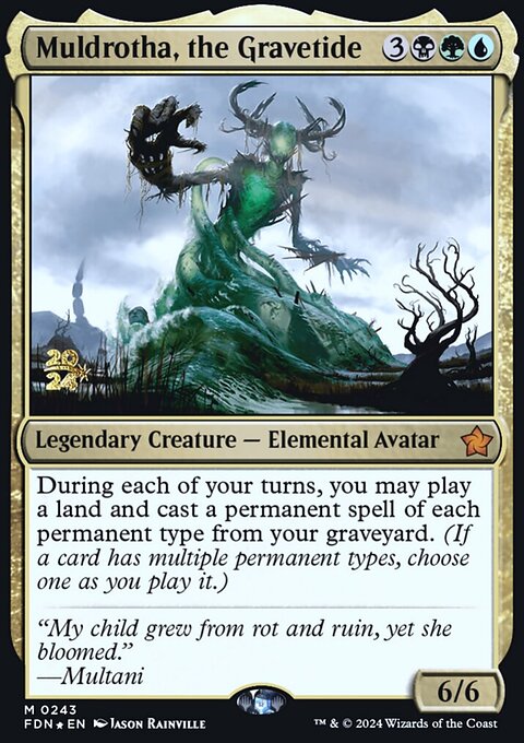 Muldrotha, the Gravetide, Foundations Promos #243s, Magic: The Gathering card