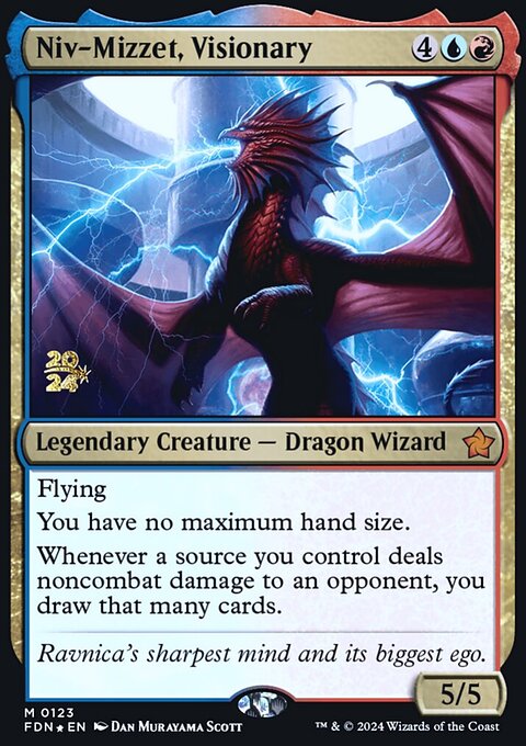 Niv-Mizzet, Visionary, Foundations Promos #123s, Magic: The Gathering card