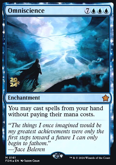 Omniscience, Foundations Promos #161s, Magic: The Gathering card