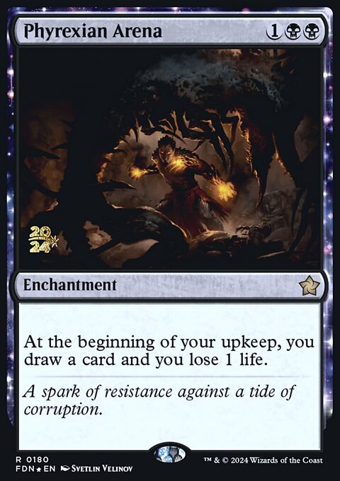 Phyrexian Arena, Foundations Promos #180s, Magic: The Gathering card