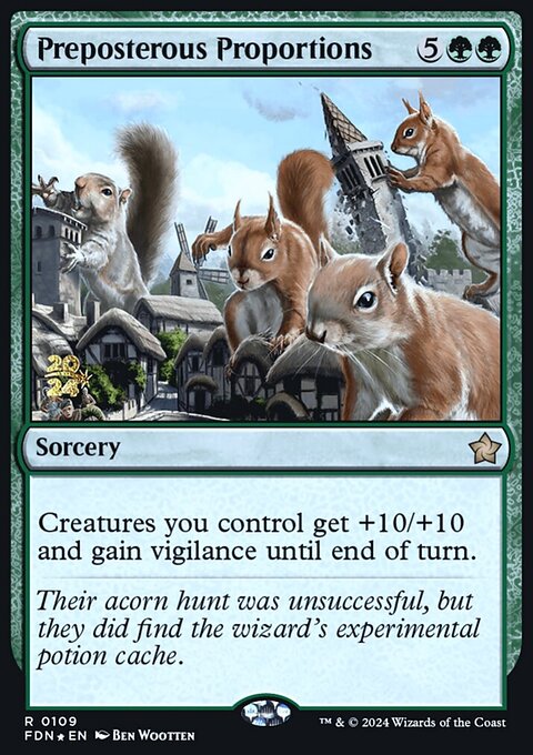 Preposterous Proportions, Foundations Promos #109s, Magic: The Gathering card