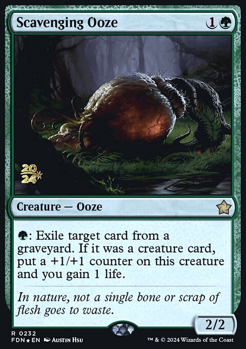 Scavenging Ooze, Foundations Promos #232s, Magic: The Gathering card
