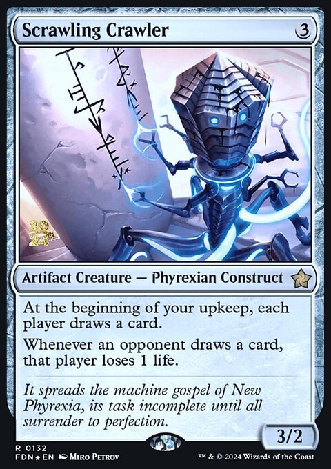Scrawling Crawler, Foundations Promos #132s, Magic: The Gathering card