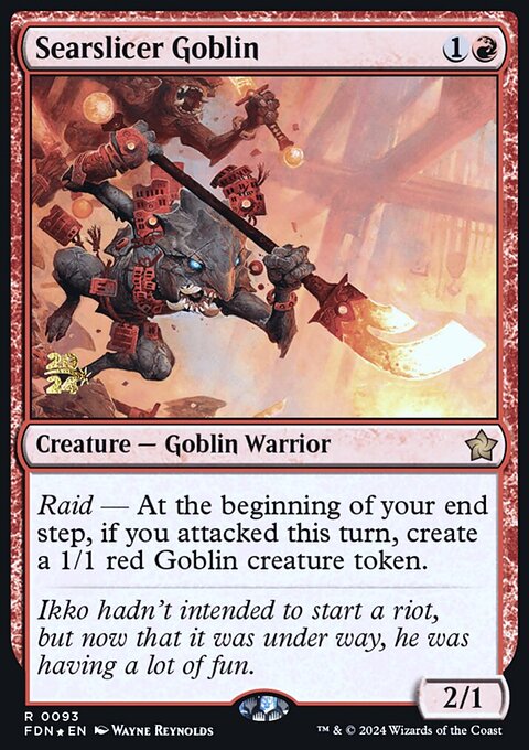 Searslicer Goblin, Foundations Promos #93s, Magic: The Gathering card