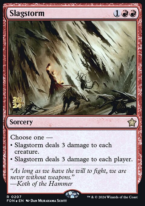 Slagstorm, Foundations Promos #207s, Magic: The Gathering card
