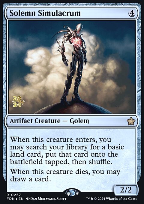 Solemn Simulacrum, Foundations Promos #257s, Magic: The Gathering card