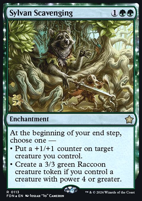 Sylvan Scavenging, Foundations Promos #113s, Magic: The Gathering card
